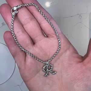 Jai by John Hardy floral Initial charm R bracelet